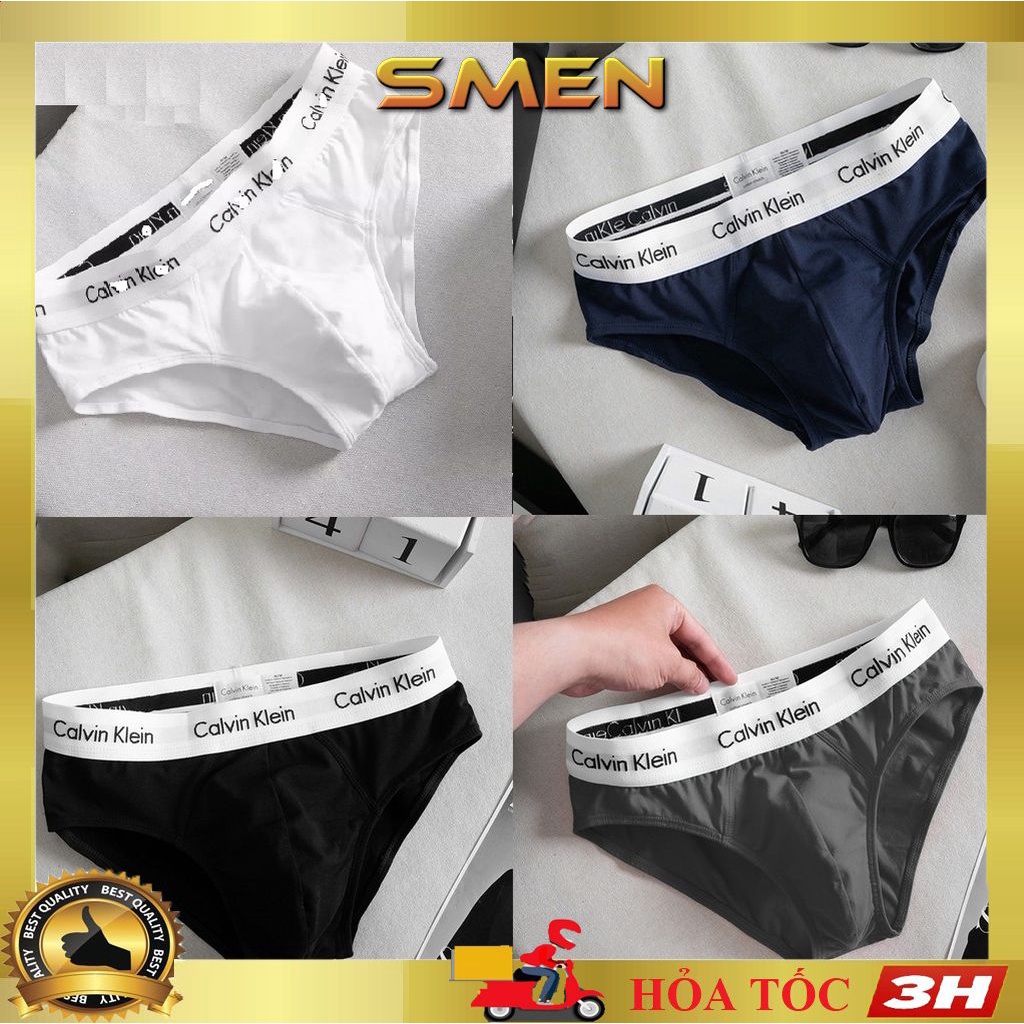 Combo 5 Quần lót nam thun lạnh tam giác cao cấp co dãn 4 chiều big size 38-95kg (Che Tên) - SMEN