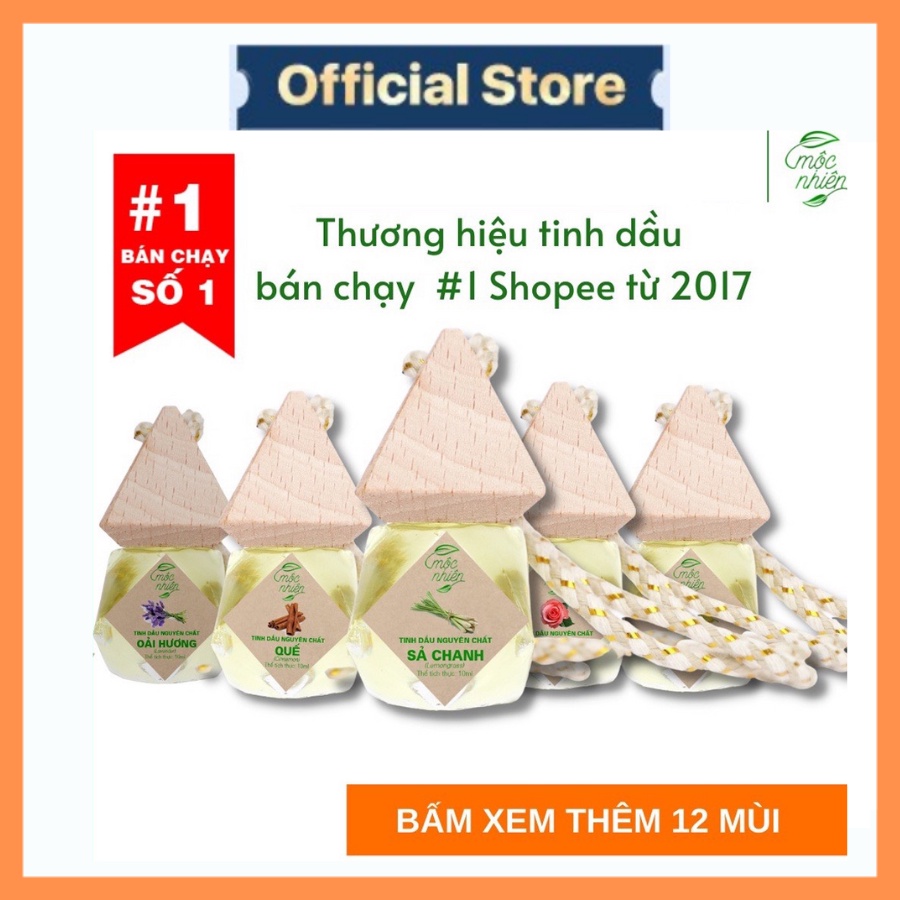 Tinh Dầu Treo Xe  Mộc Nhiên⚡️𝐅𝐑𝐄𝐄 𝐒𝐇𝐈𝐏⚡️ 100% Tự Nhiên | Khử Mùi Ô Tô Hiệu Quả | Đủ Các Mùi Hương !