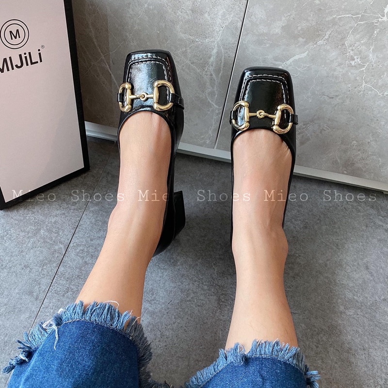 BÚP BÊ GÓT 4P MŨI VUÔNG KHOÁ XÍCH MIEO SHOES - G558 G559 G560