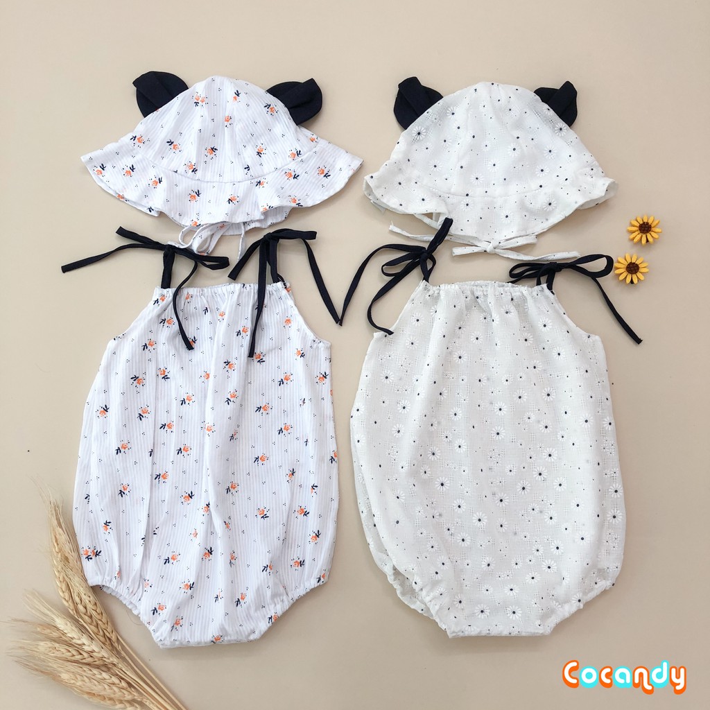 [Cocandy Official Store] Set bodysuit họa tiết hoa nhí cho bé