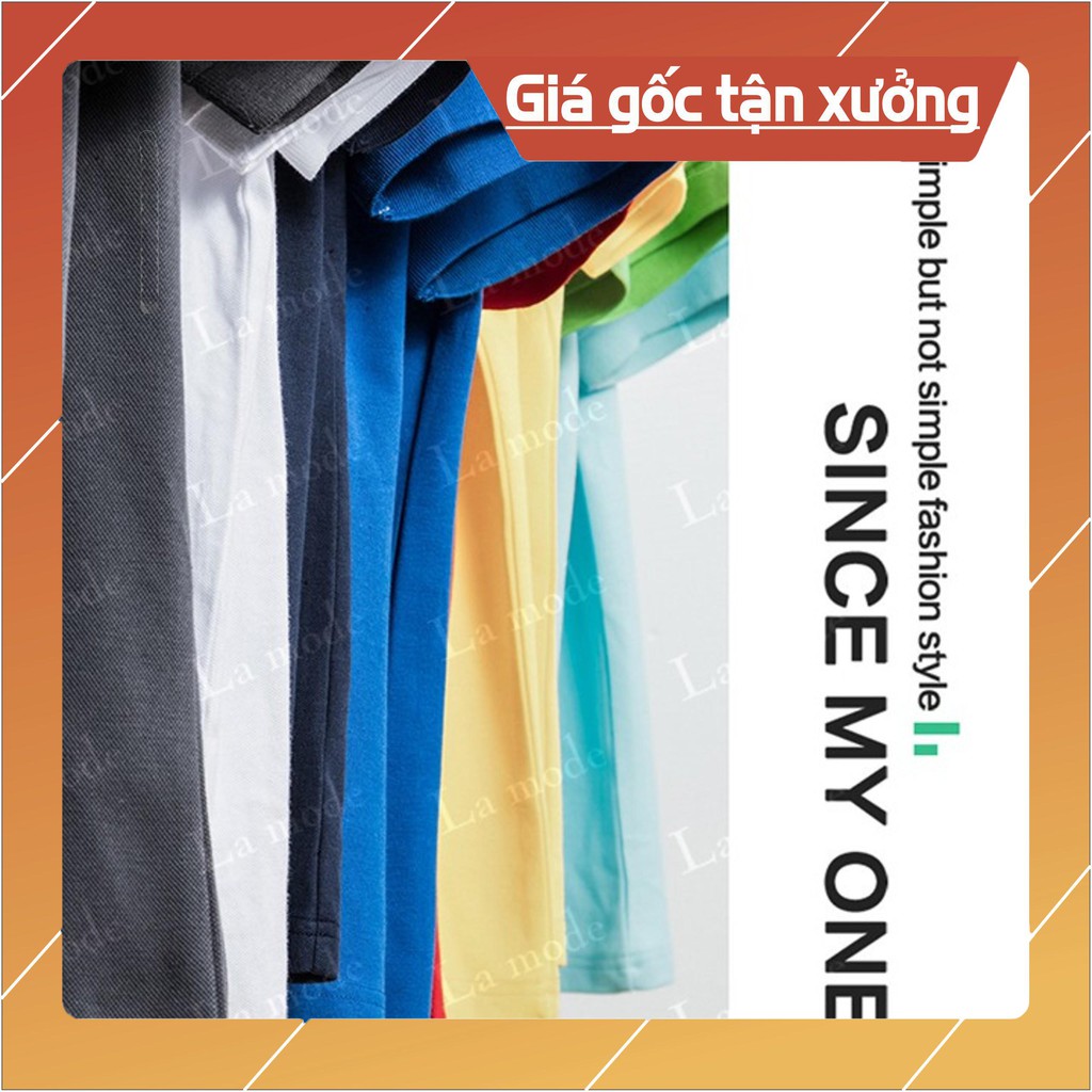Áo Polo Nam Nữ Trơn Cổ Bé Ngắn Tay Chất Cá Sấu Loại Đẹp