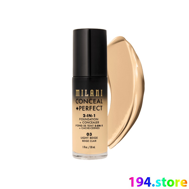 Kem Nền Milani 2in1 Concealer-Foundation -03