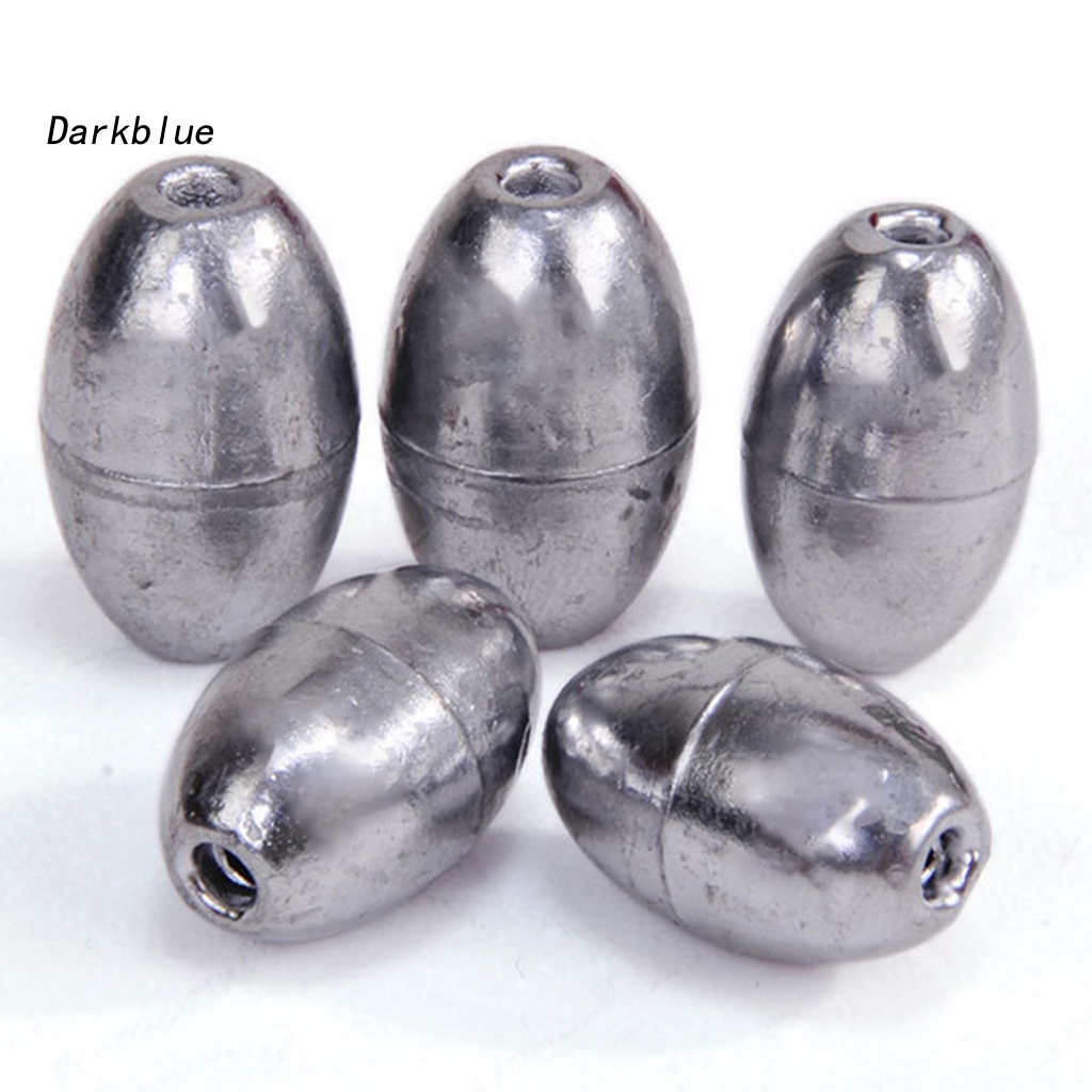 Set 100 Chì Câu Cá Hình Ô Liu Màu Xanh Đậm
