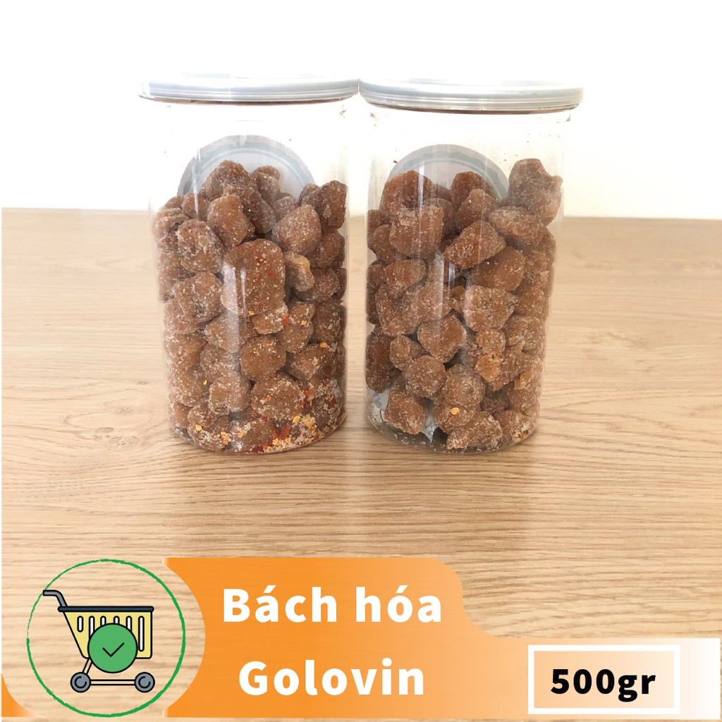 Me ngào đường muối ớt chua cay ăn vặt Đà Lạt lon 500gr Golovinshop