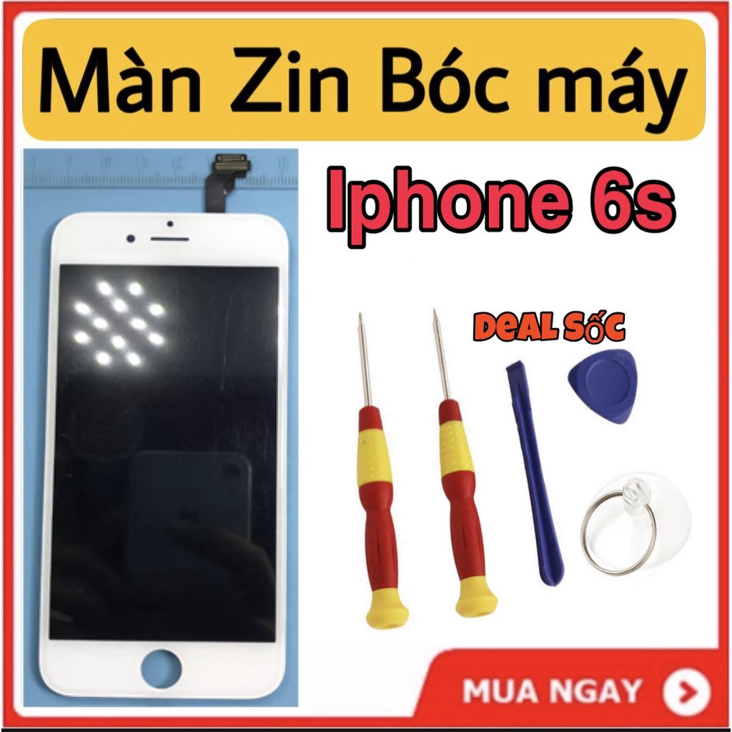 MÀN HÌNH iphone 6s zin bóc máy,tặng cường lực