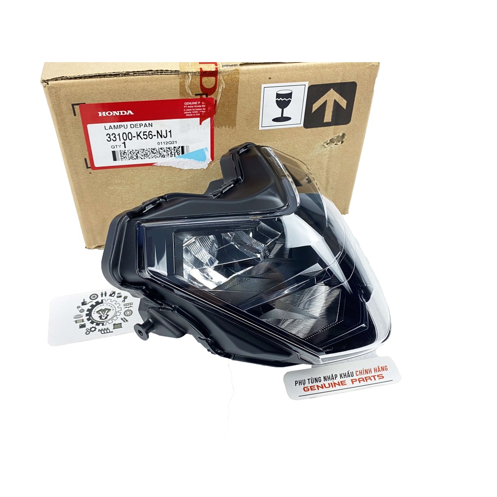 Chóa đèn trước GTR 150 V2, WINNER chính hãng Honda Indo, Pha đèn 33100K56NJ1