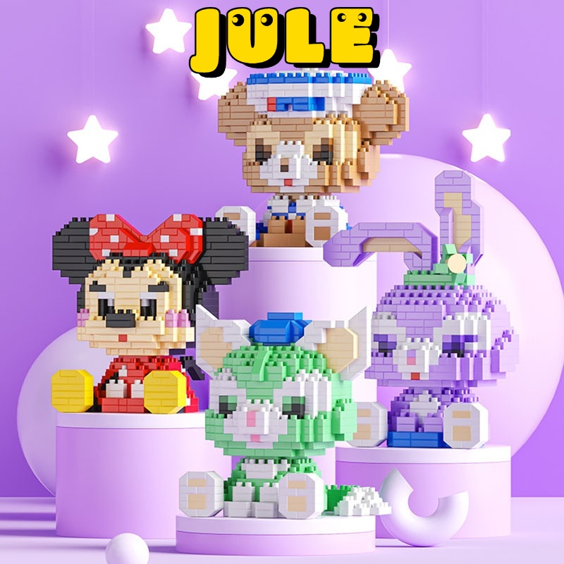 JULE 057 Disney Đồ chơi lắp ráp mô hình nhân vật hoạt hình ngôi sao StellaLou LinaBell Lingna Belle dành cho bé gái và người lớn