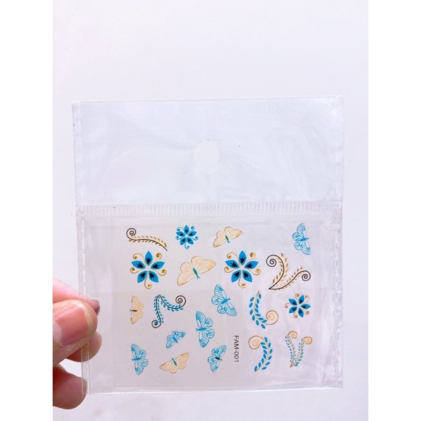STICKER HOA / BƯỚM - XIE dụng cụ nail&amp;mi ♥️