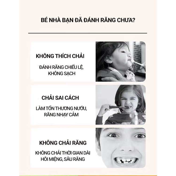 Bàn chải đánh răng chữ u cho bé - bàn chải silicon 2 tuổi 5 và 6 đến 12 tuổi an toàn cho bé tập đánh răng