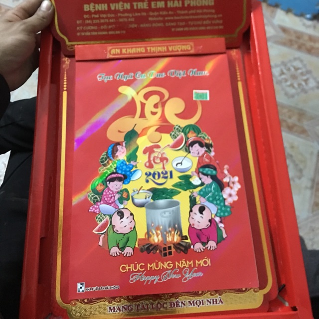 Lịch Tết Cỡ to 20cm*32cm