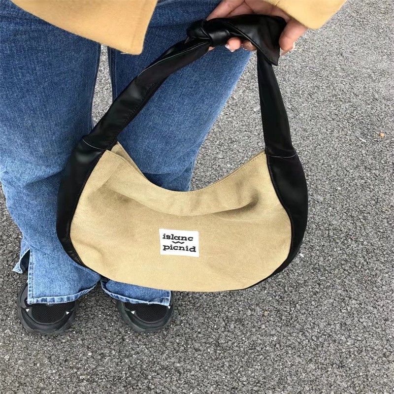 Túi Xách Đeo Vai Vải Bạt Cỡ Lớn Thời Trang Thiết Kế Mới 2022