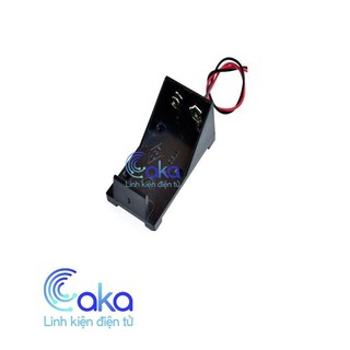 Hộp đế pin 9V đế nhựa có dây dẫn