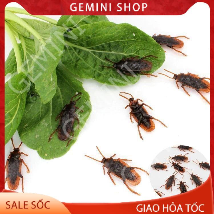 Đồ chơi con gián nhựa tinh nghịch bằng nhựa dẻo trang trí Halloween, làm đồ chơi cho chó mèo G55 GEMINI SHOP