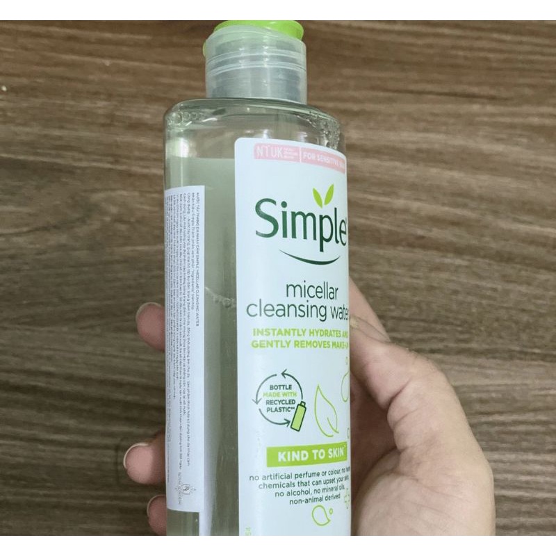 Nước Tẩy Trang Simple Micellar Cleansing Water 200Ml