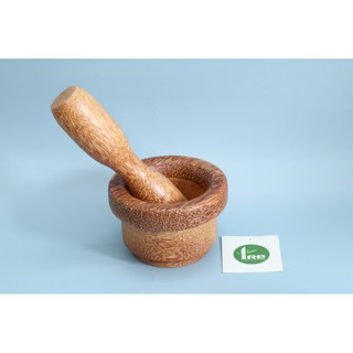 Bộ chày cối gỗ dừa thủ công đẹp