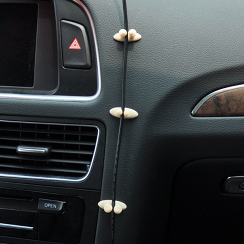 Set 8 Kẹp Cố Định Dây Cáp Xe Hơi Tiện Dụng