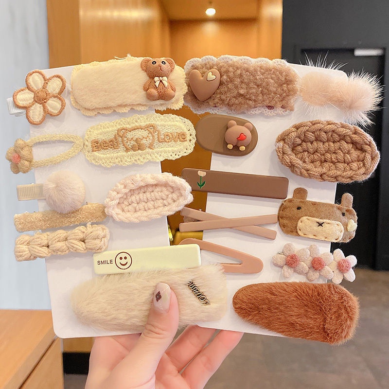 Kẹp Tóc Lông Nhung Kiểu Nhật Dễ Thương Xinh Xắn Dành Cho Nữ 2022