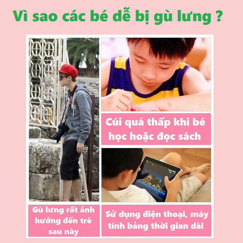 Dây đeo lưng chống gù cho trẻ em - Đai lưng chống gù cho bé