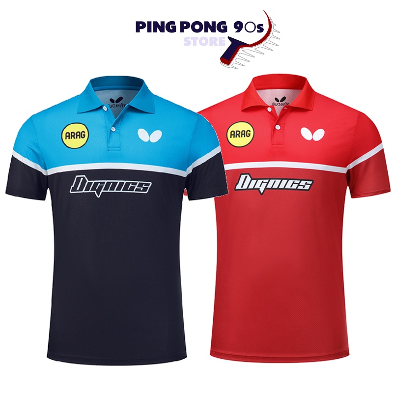 Áo Bóng Bàn Dignics Butterfly Chính Hãng Áo Thể Thao Bóng Bàn Nam Cao Cấp Thấm Hút Mồ Hôi - PingPong90s