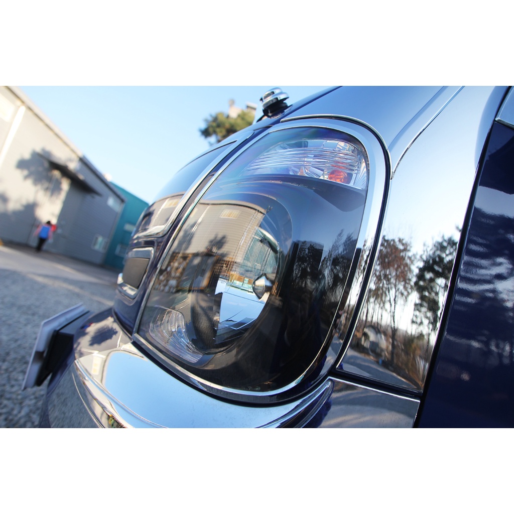 [HN] Ốp mạ xi Inox Viền Đèn Pha Xe Tải KIA K200, K250, K100, Bonggo -Hàng Auto Clover Hàn Quốc