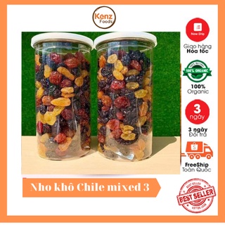 Nho khô Chile mixed 3 màu – KenzFoods