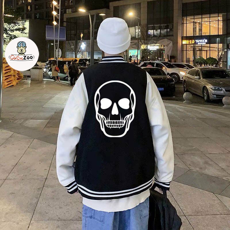 Áo khoác bóng chày SCULL Áo khoác dù Unisex hot trend cá tính - CUTE_ZOO