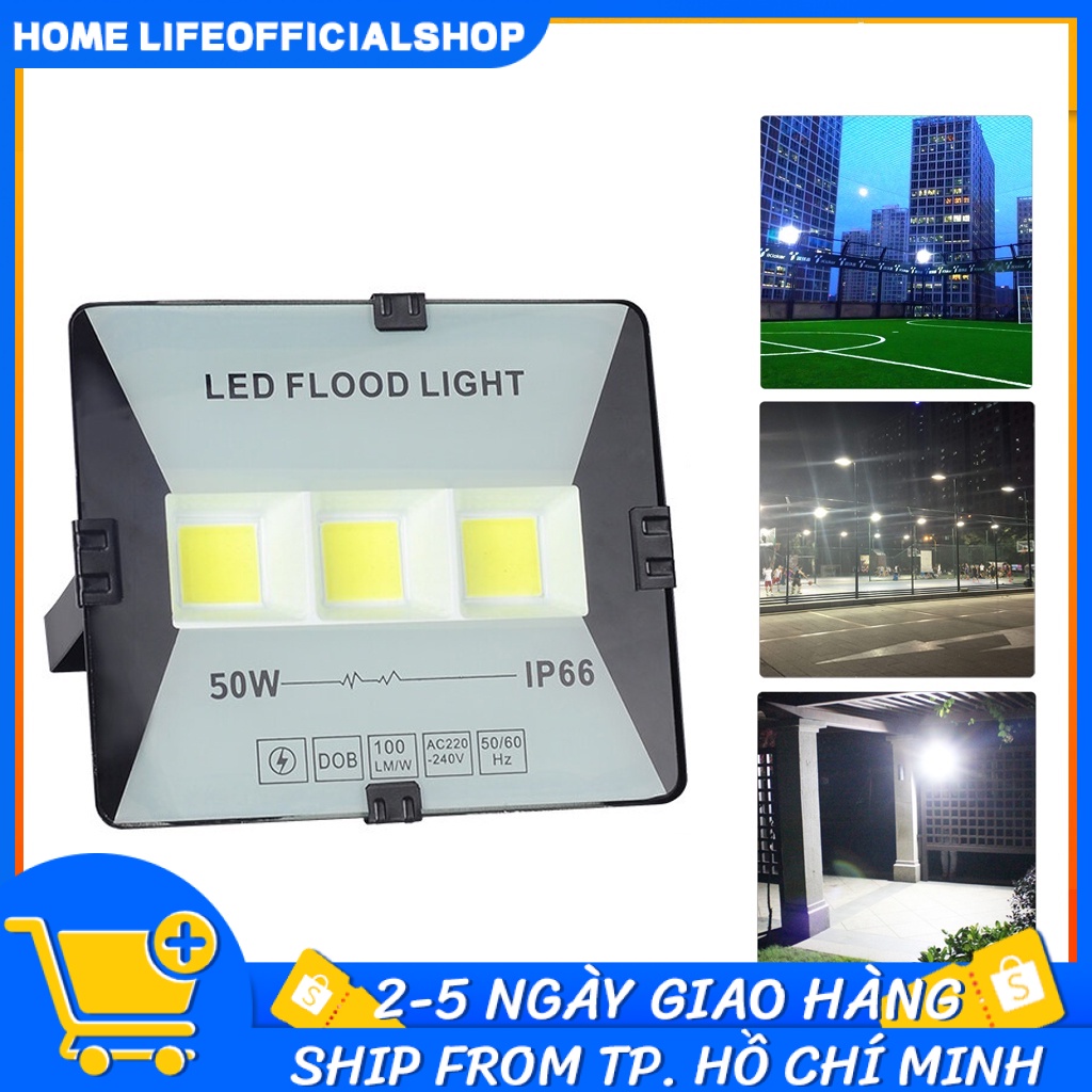 Đèn Led pha 50w hắt tường rọi cây siêu sáng flood Led hạt IP65 kín chống nước