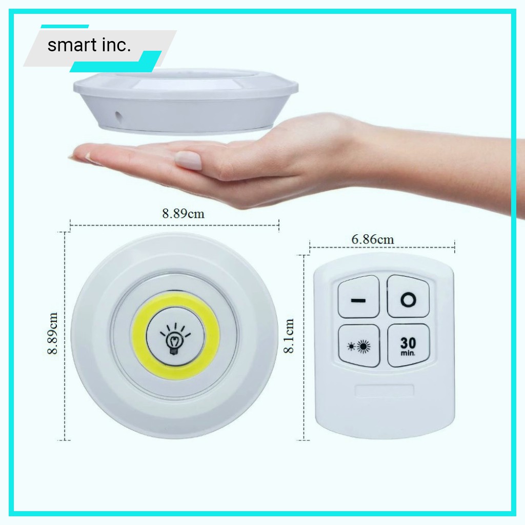 Đèn Led Mini Treo Cầu Thang Phòng Ngủ Nhà Bếp Gắn Tủ Đèn Trang Trí Treo Tường Điều Khiển Từ Xa Thông Minh