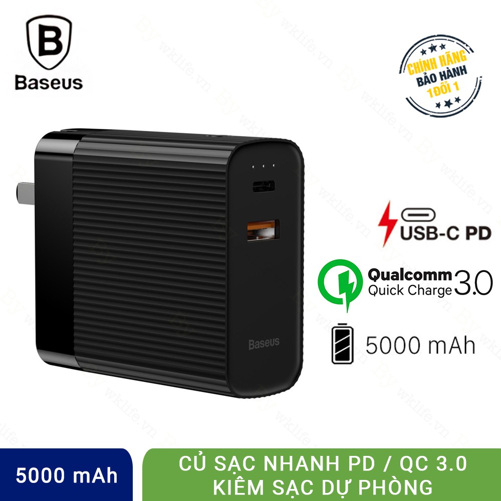 Cốc Sạc Kiêm Pin Sạc Dự Phòng Baseus 5000 mah