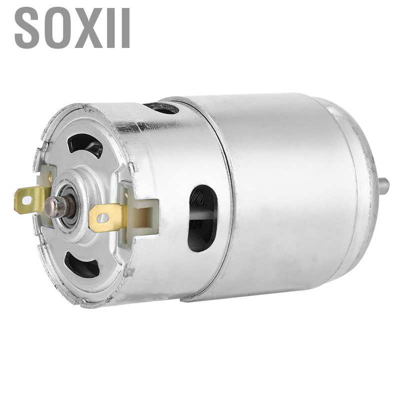 Soxii Low Noise High Power Miniature DC 895 Motor 12V 3000 RPM Double Ball Bearing