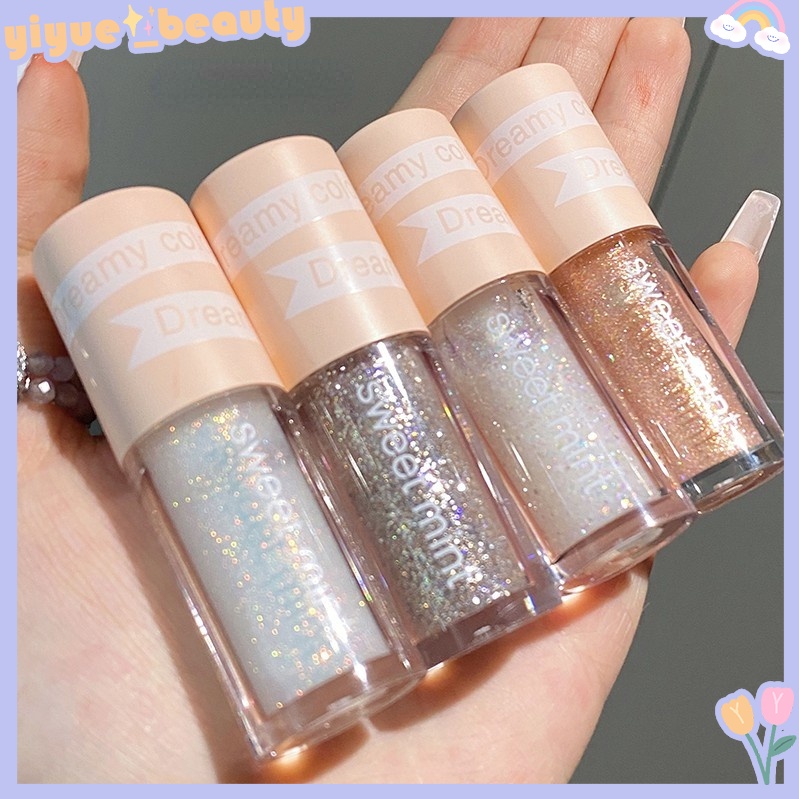 Phấn Mắt Dạng Lỏng Sweet Mint Ánh Kim Tuyến Lấp Lánh Mịn Mượt Trang Điểm Bắt Sáng