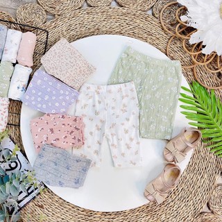 set 4 Quần legging lửng cho bé gái