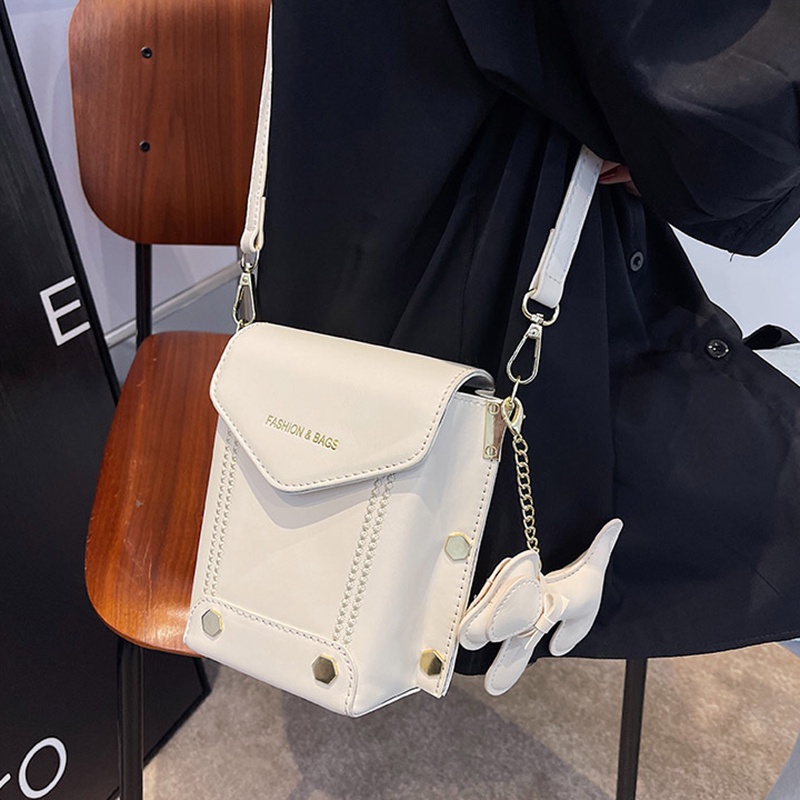 Túi Đeo Chéo Nhỏ Nhắn Màu Tương Phản Phong Cách Hàn Quốc Thời Trang Cho Nữ