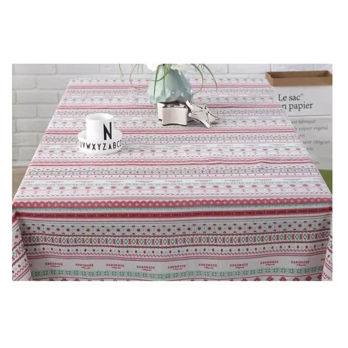 Khăn trải bàn canvas đường diềm đẹp