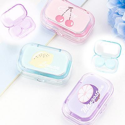 Hộp đựng lens cute in hình hoa quả động vật hộp đựng lens dễ thương size nhỏ HĐL2