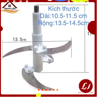 Lưỡi dao( 4 LƯỠI DAO) thay thế dành cho máy xay thịt inox 2 lít, phụ kiện máy xay thịt - HÀNG LOẠI 1