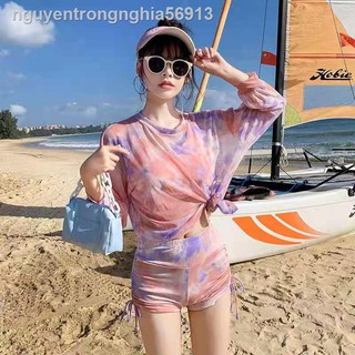 ☊❂♤Áo tắm nữ siêu tiên nữ che bụng,  khoe vòng ba nóng bỏng bikini ngực nhỏ