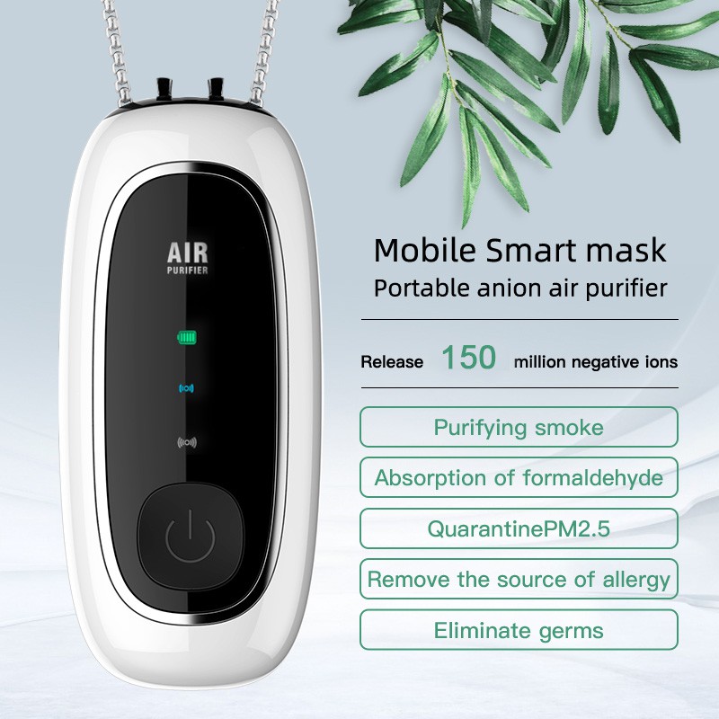 Vòng cổ lọc không khí AOLON JNK-002 120 triệu ion âm không bức xạ tiếng ồn thấp cao cấp cho gia đình/trẻ em/người lớn
