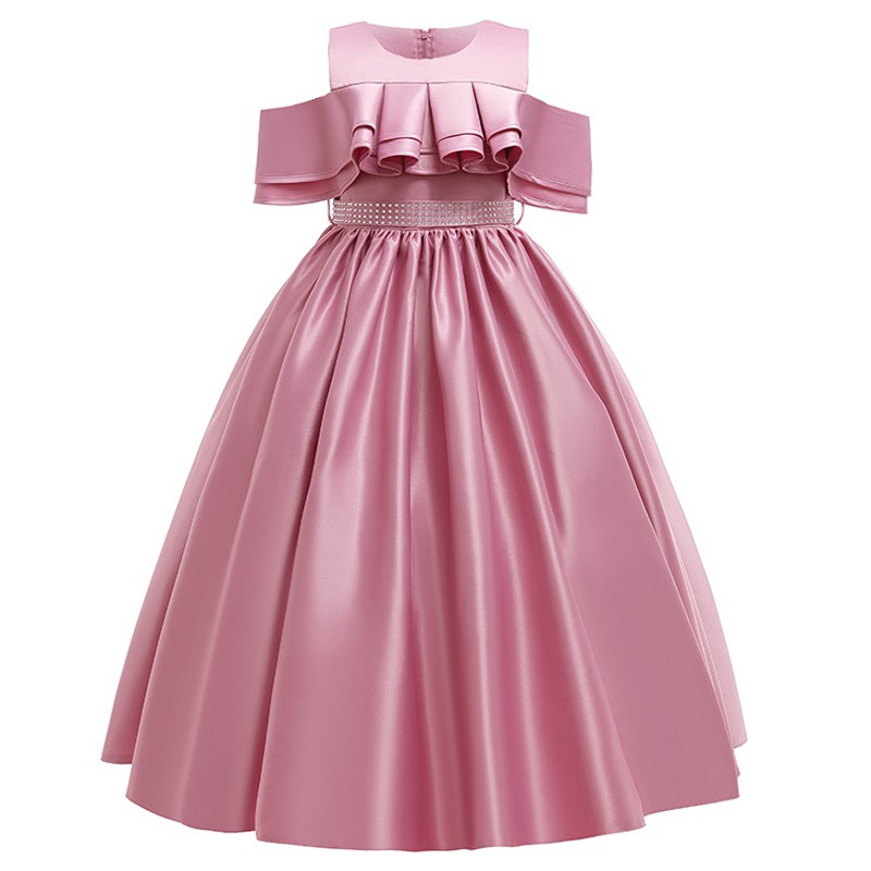 Bán Chạy FHUANG Đầm Satin Đính Kim Sa Khoét Rỗng Thanh Lịch Làm Quà Tặng Sinh Nhật / Đám Cưới Trang Trọng Cho Bạn Gái Tuổi Teen Hoa Cô Gái
