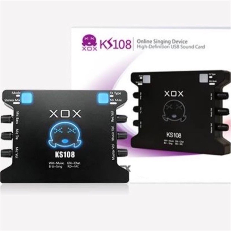 Sound Card XOX KS108 Phiên Bản Tiếng Anh Chính Hãng XOX BH 6 Tháng