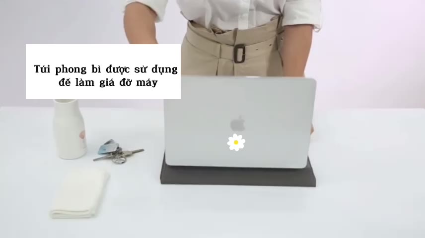 Túi đựng Laptop Macbook 13/14 inch chất liệu Da PU Mềm màu Xanh đa công dụng | BigBuy360 - bigbuy360.vn