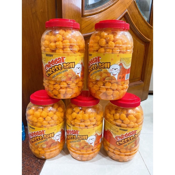 Bánh snack phô mai viên Cheddar Cheese Ball No Brand 370g - Đồ ăn vặt Hàn Quốc nhập khẩu | BigBuy360 - bigbuy360.vn