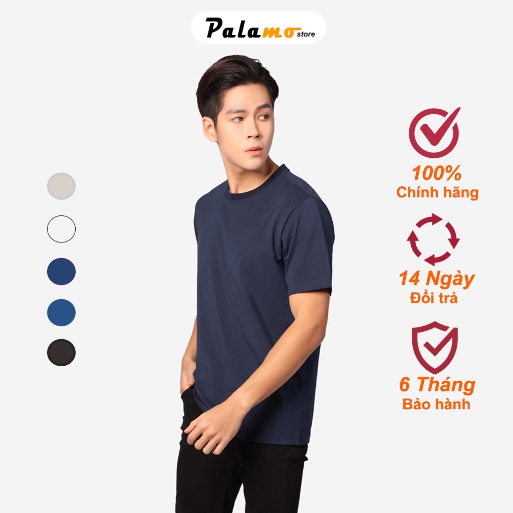 Áo thun nam COTTON COMPACT chống nhăn, áo phông nam trơn cổ tròn BASIC trẻ trung cá tính chuẩn FORM PALAMO | BigBuy360 - bigbuy360.vn