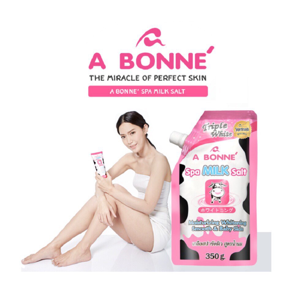 (Có Bán Sỉ) Muối tắm sữa bò tẩy da chết A Bonne Spa Milk Salt 350g Thái Lan | BigBuy360 - bigbuy360.vn