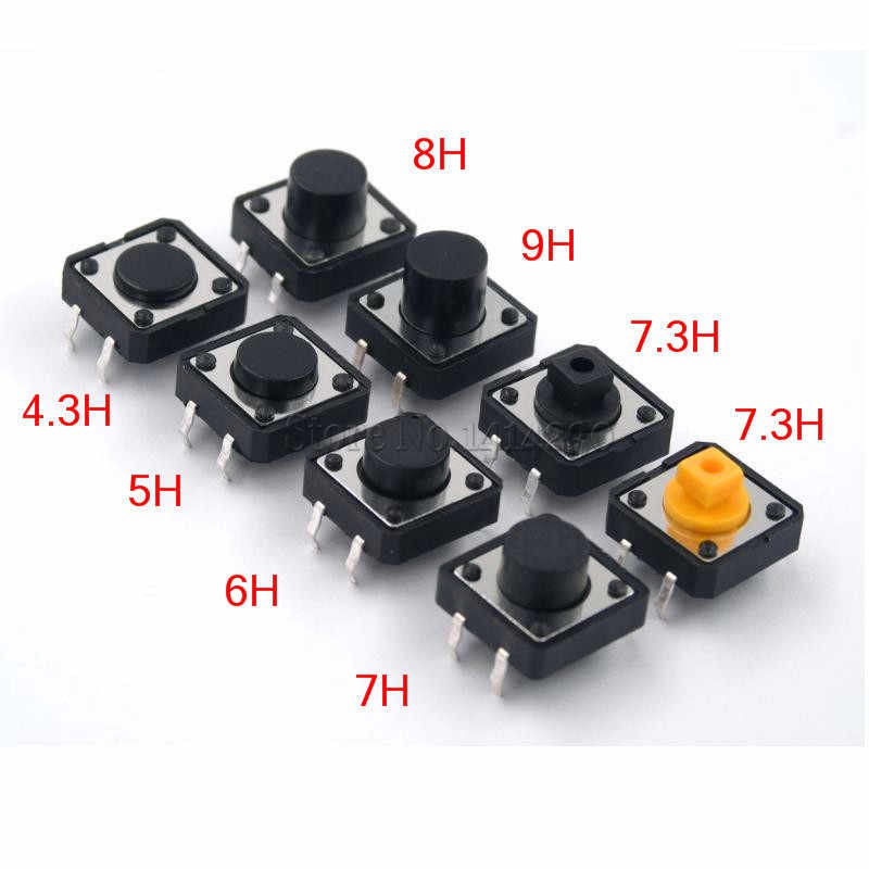 Nút Nhấn 4 Chân DIP, SMD Nhiều Kích Thước