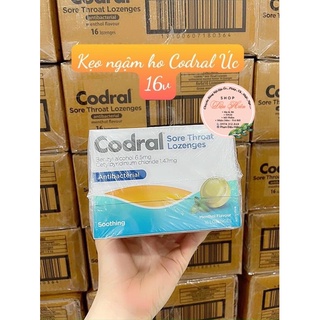 Kẹo ngậm ho codral 16 viên/1h