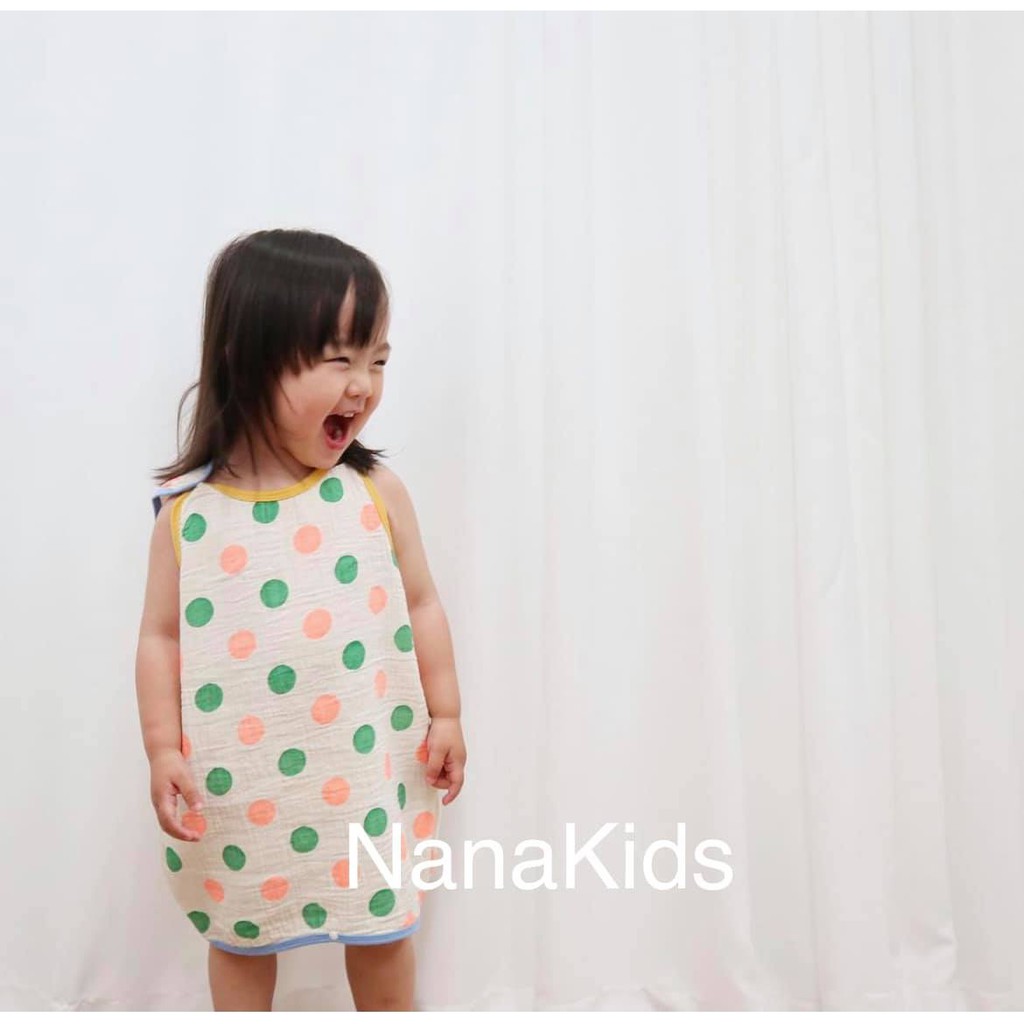 Túi ngủ hè chấm bi Peekaboo