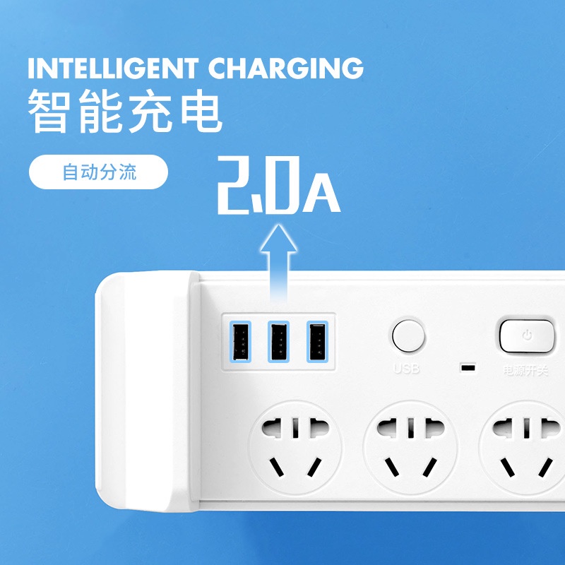 Ổ Cắm Điện Đa Năng Không Dây Kèm Đầu Cắm USB An Toàn Tiện Lợi