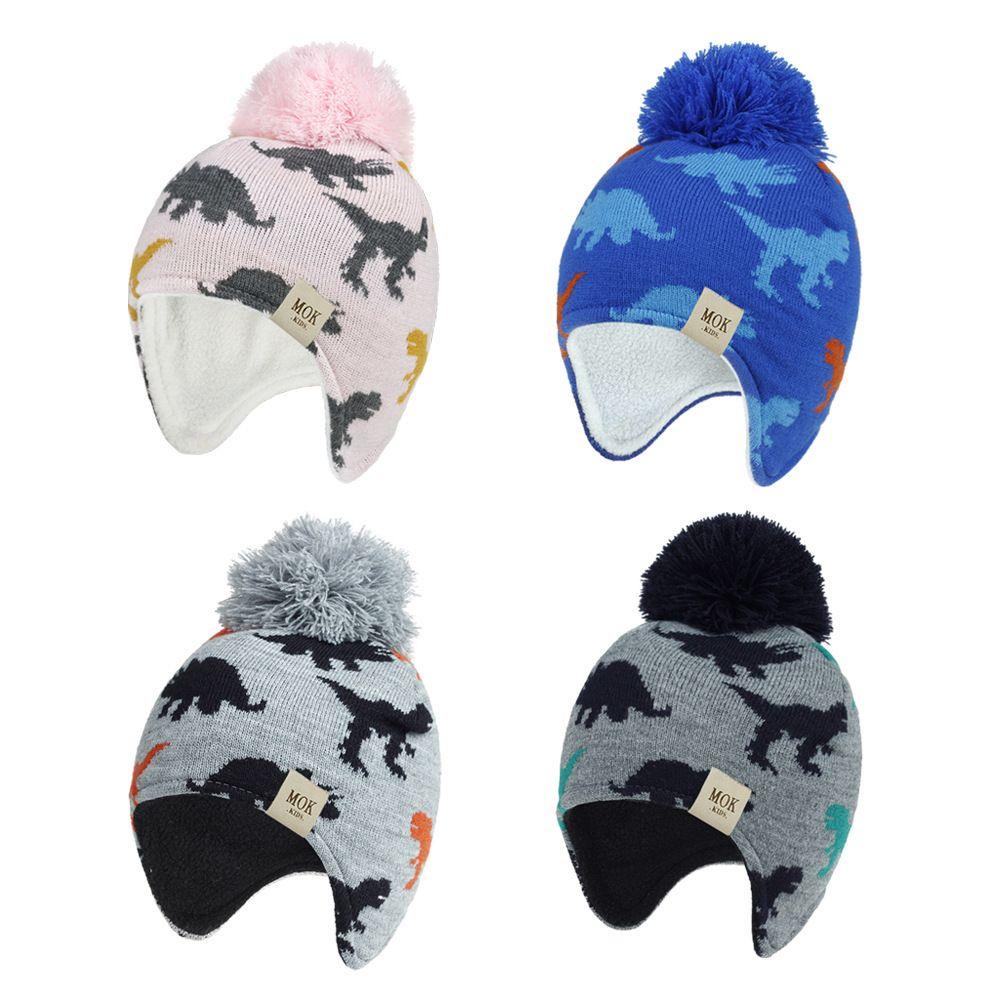 LAY Set Mũ Len + Khăn Choàng Cổ Giữ Ấm Cho Bé