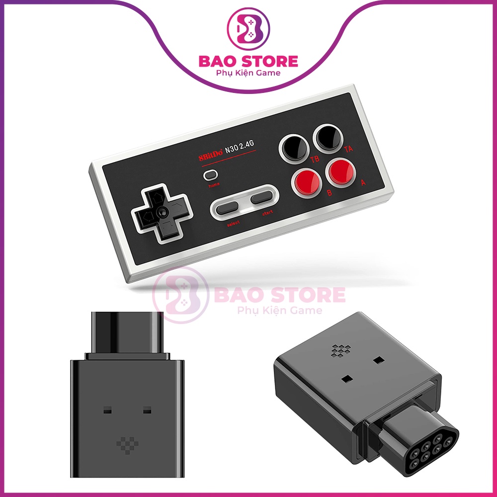 Tay cầm chơi game bluetooth 8Bitdo N30 cho Nintendo Switch